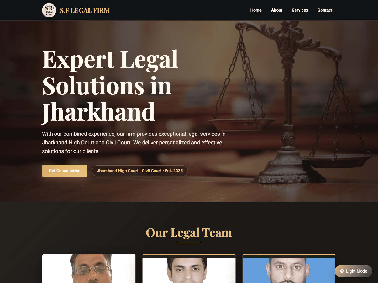 S.F Legal Firm project preview